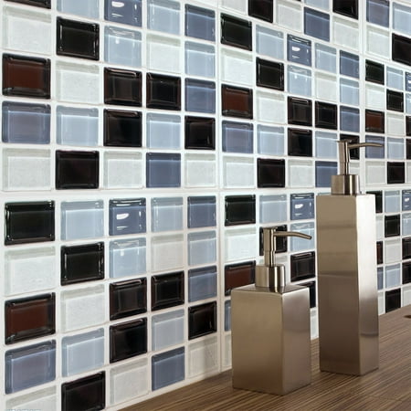 6PCS Mosaic Wall Sticker Waterproof Tile Stickers Home Kitchen Bathroom Decor 6PCS Mosaic Wall Sticker Waterproof Tile Stickers Home Kitchen Bathroom Decor